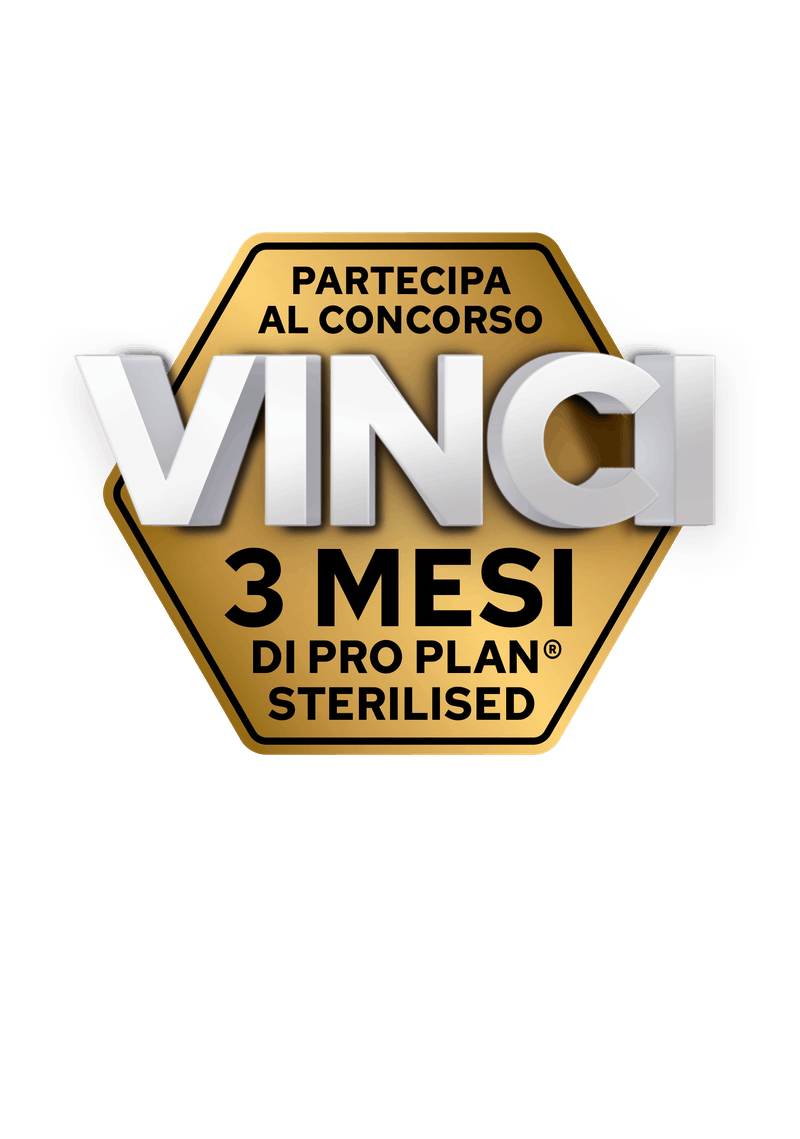 Partecipa al concorso: vinci 3 mesi di PRO PLAN Sterilised