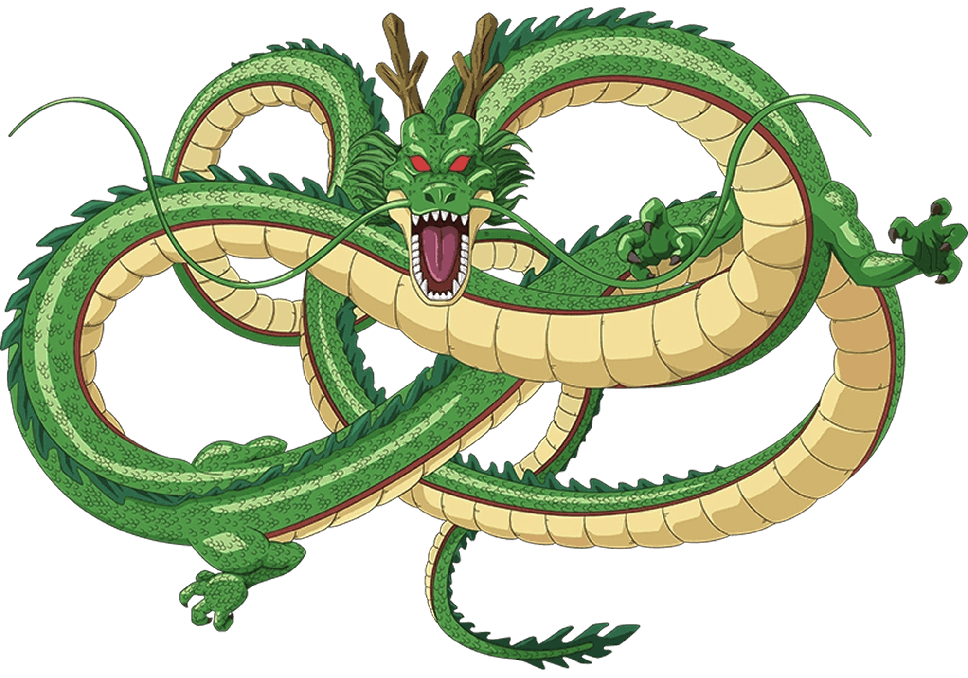 drago shenron con 7 sfere del drago