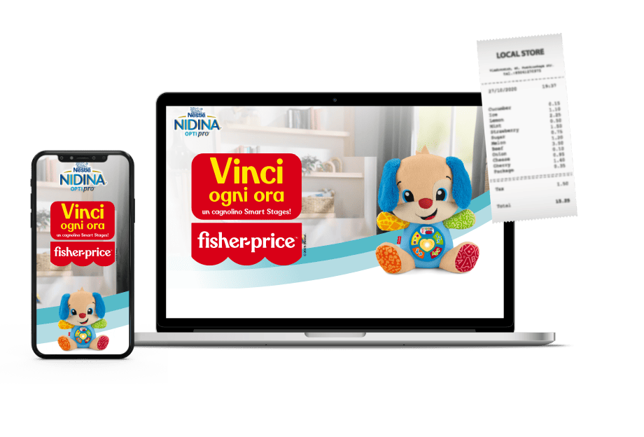 immagine di uno smartphone e un mac con il concorso come home