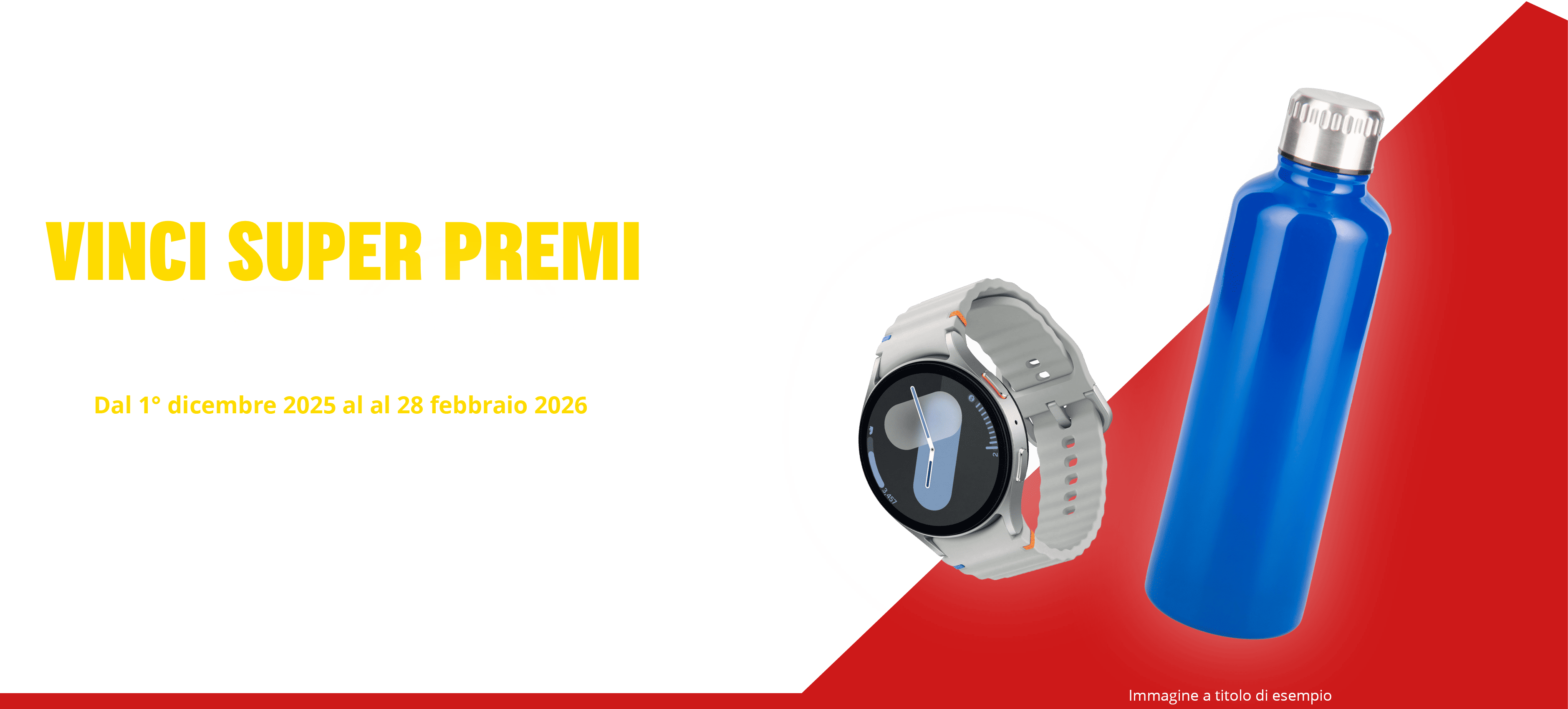 immagine rappresentativa concorso con i premi orologio e borraccia