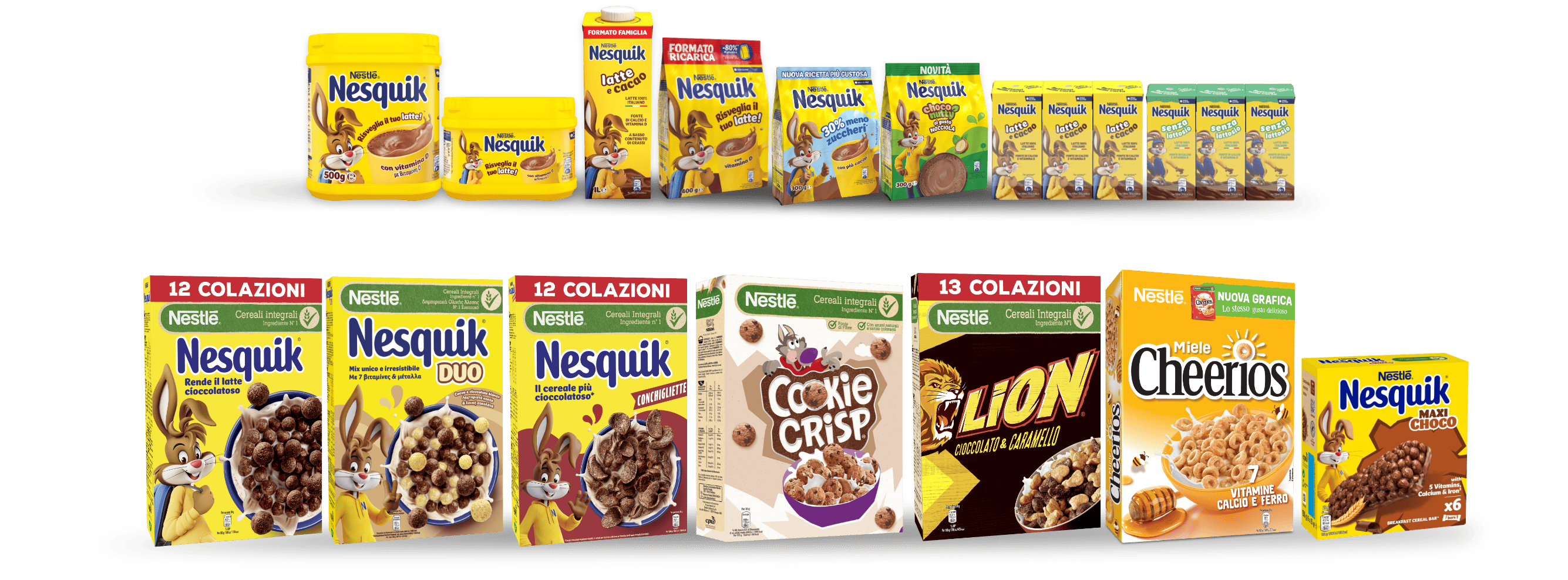 immagine dei prodotti coinvolti nella promo della collezione Nestlè